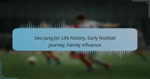 Seo Jung-Jin: Life history, Early football journey, Family influence