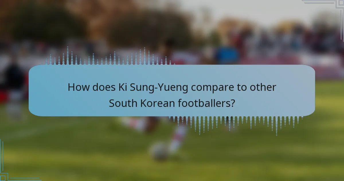 How does Ki Sung-Yueng compare to other South Korean footballers?