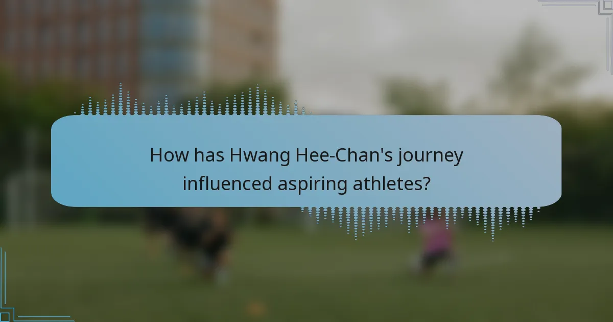 How has Hwang Hee-Chan's journey influenced aspiring athletes?